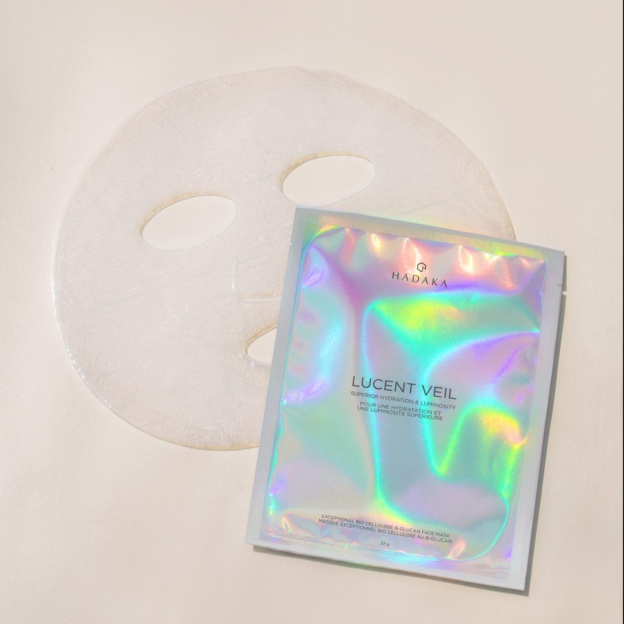 Masque visage HADAKA LUCENT VEIL extra hydratant et apaisant